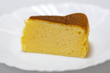 Geleneksel Japon peynirli keki, hafif pamuklu kek, bulutlu kek.