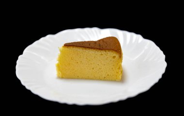 Geleneksel Japon peynirli keki, hafif pamuklu kek, bulutlu kek.