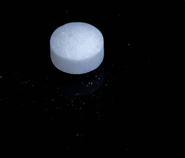 White Mothballs, or Naphthalene balls isolated in fine details