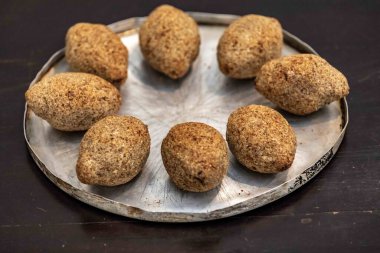 En geleneksel ve otantik Suriye Lübnan Arap kibbesi.