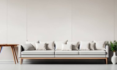 Hoş atmosferi olan minimalist bir arka plan ortamı, özellikle mimarlar ve iç mimarlar için.