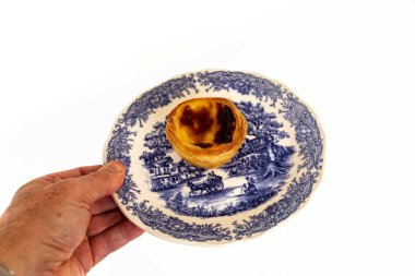 Pastel de Belm olarak bilinen en geleneksel ve ikonik Portekiz kremalı turtası.