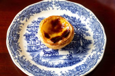 Pastel de Belm olarak bilinen en geleneksel ve ikonik Portekiz kremalı turtası.