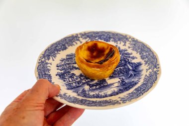 Pastel de Belm olarak bilinen en geleneksel ve ikonik Portekiz kremalı turtası.