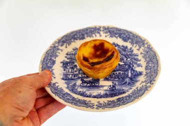 Pastel de Belm olarak bilinen en geleneksel ve ikonik Portekiz kremalı turtası.