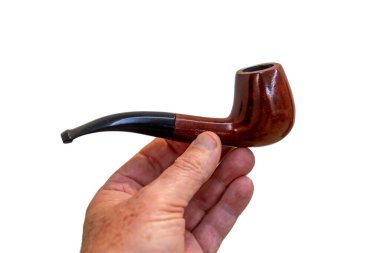 Seçici odak ve pürüzsüz arka planda konforlu bir boru.