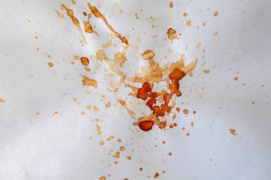 Kan lekelerinin hidrojen peroksitle tanımlanması için adli tıp testi. bilimsel polis