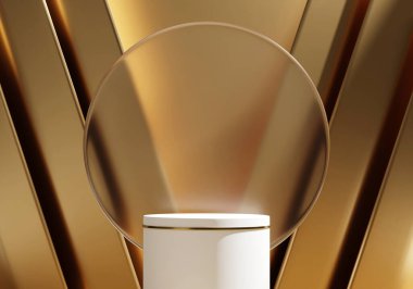 3d soyut platform podyum ürün sunum arkaplanı oluşturma