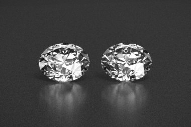 Elmaslar siyah arkaplanda 3B oluşturuluyor.