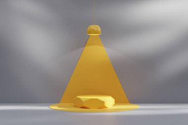 Ürün Gösterimi için soyut Podyum Platformu 3B Hazırlama