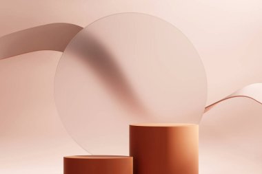 3d soyut platform podyum ürün sunum arkaplanı oluşturma