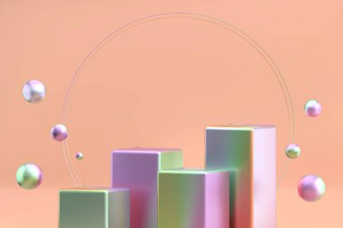 Holografik nesne podyum ürün 3d görüntüleme