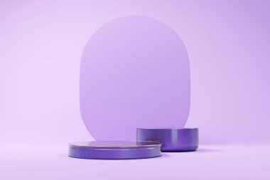 Abstract cosmetic stage podium mock up backdrop product display showcase advertising 3d rendering