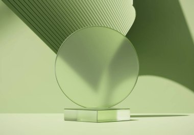 3B Dekorasyonlu Soyut Modern Podyum Ürün Gösterimi Sunumu Sunumu