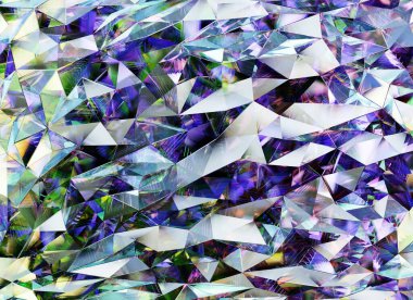 Lüks Soyut Gerçekçi Mor Kristal Doku Yansıması Yakın Arkaplan 3D görüntüleme