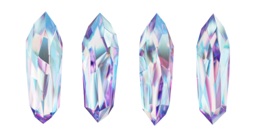Kristal geometri biçimi izole edilmiş arkaplan 3d görüntüleme