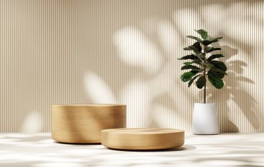 3d soyut platform podyum ürün sunum arkaplanı oluşturma