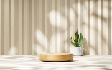 3d soyut platform podyum ürün sunum arkaplanı oluşturma