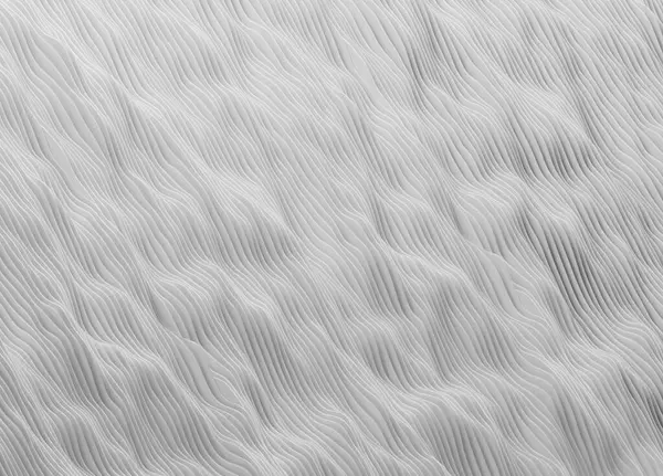 Beyaz dalga biçimi geleceksel arkaplan 3D görüntüleme