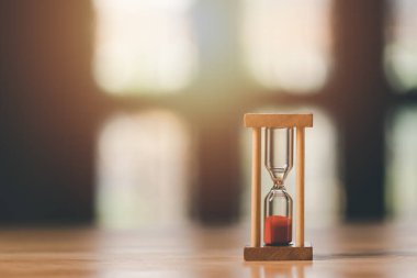 The hourglass is on the table, time management concept,effective business planning,time management in the organization,Agreement and solution,decision making schedule,end of the deal