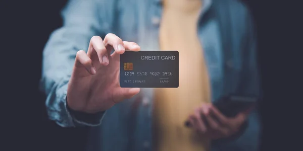 Consumers use credit cards to conduct financial transactions ,payment with wireless communication technology,Digital money transfer,Online payment shopping,digital banking and online payment concept