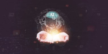 yapay zeka, iletişim ve teknoloji ile etkileşim, sonuçları işlemek için büyük veri toplama, Chatbot sohbet yapay zeka, gelecekteki dünya yeniliği, sohbet robotu asistanı, robot uygulama