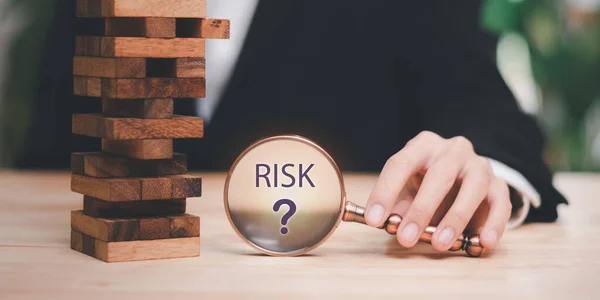 Концепція Управління Фінансовими Ризиками Оцінка Ділових Інвестицій Захист Бізнес Інтересів — стокове фото