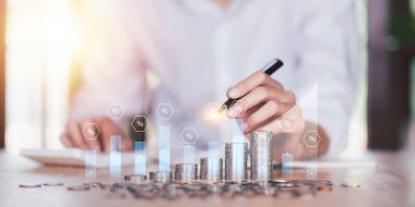 Faiz oranları ve kar payları kavramı, mali faiz oranı büyüme grafiği, yatırım ve mevduat faiz oranlarındaki artış yüzdesi, mali grafik ve istatistiksel analiz, borsa 