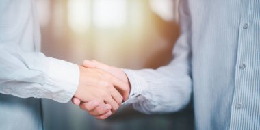 Businessmen shaking hands to indicate a business deal,successful contract management of the company,signing an agreement,business partner,New opportunities for the future of the industry,joint venture