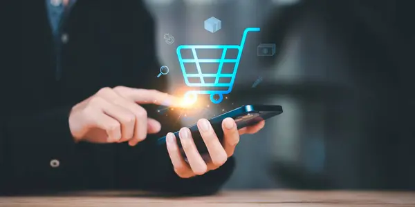 Consumers order in online stores ,Consumer society ,online stores and shop on the internet ,ecommerce store ,online shopping concept ,convenience ,shopping basket ,show orders for products