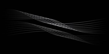 black background with white stripes running down the middle