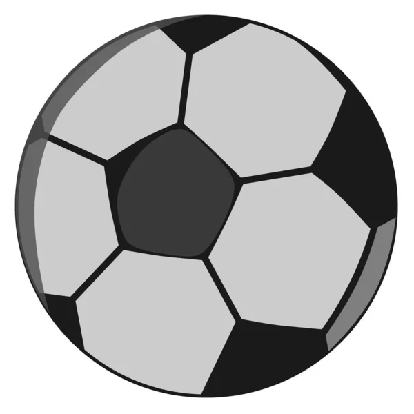 Football Illustration Ballon Sur Fond Blanc Modifiable — Image vectorielle