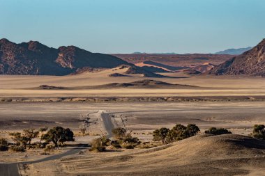 İsrail 'in ortasındaki Negev Çölü' nün güzel manzarası.