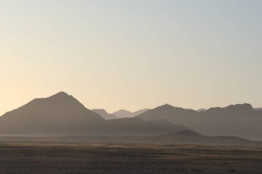 İsrail 'deki Negev Çölü manzarası