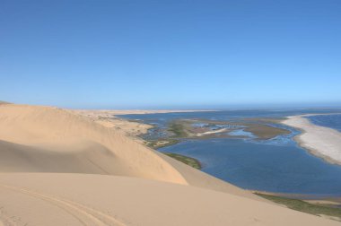 Namib çölünün kumullarının manzarası, namibya