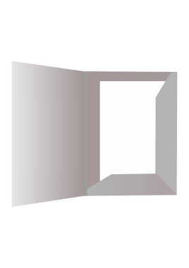 dosya boş beyaz kağıt izole edildi