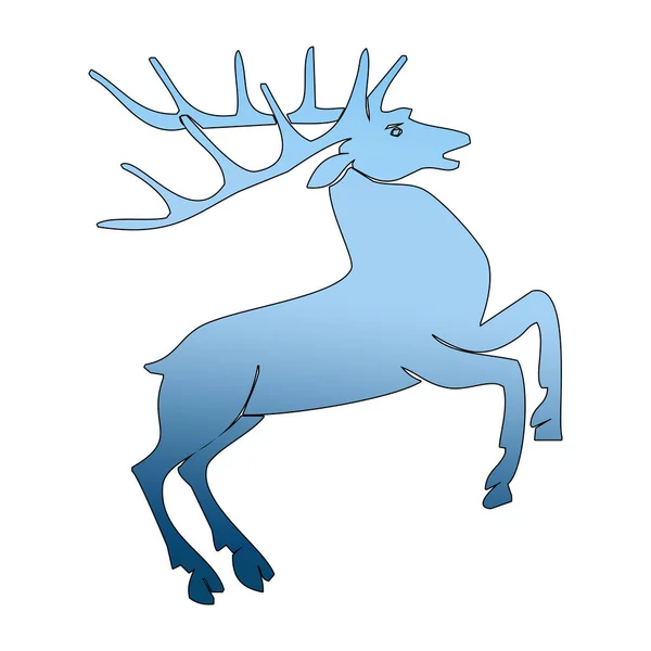 Reindeer Icon Art Concept Design Design White Background Image Side — Stock Photo, Image