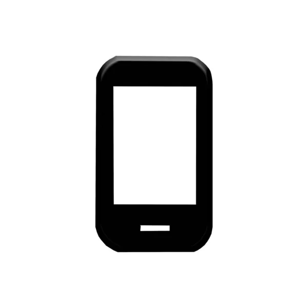 beyaz arkaplanda siyah telefon simgesi silueti