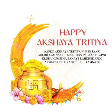 Hint festivali Akshya Tritiya için kalaşnikof ve altın sikkelerle karşılama. 