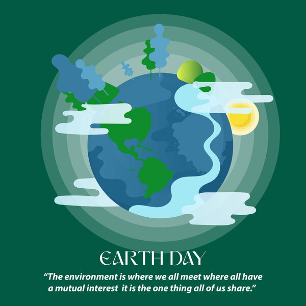 День Земли. Международный день Матери Земли. Экологические проблемы и охрана окружающей среды. Векторная иллюстрация. Забота о природе. Набор векторных иллюстраций
