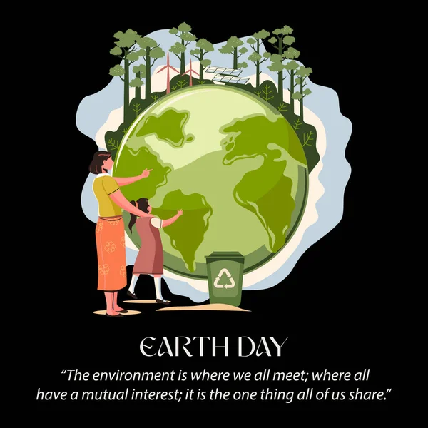 Tag Der Erde Internationaler Tag Der Mutter Erde Umweltprobleme Und — Stockfoto