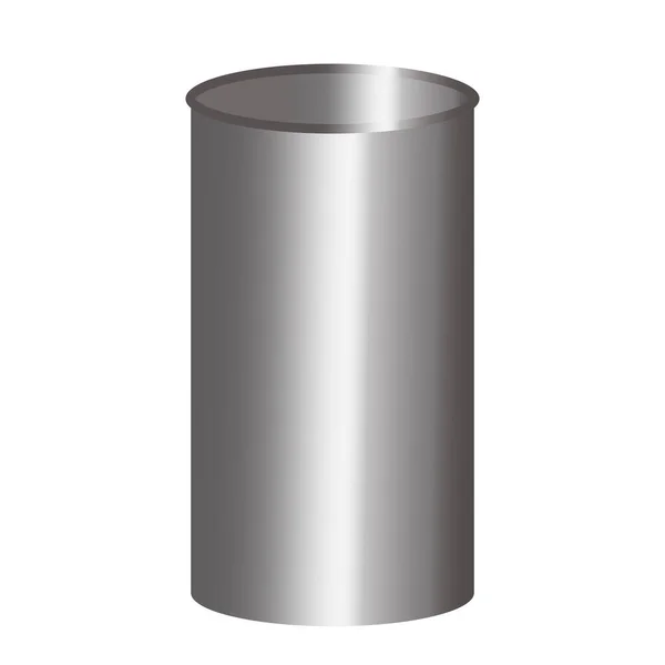Cylinder Piston Isolated White Background — Stock Photo, Image