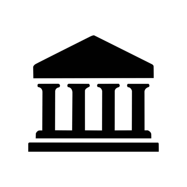 University icon. pillar law icon vector template