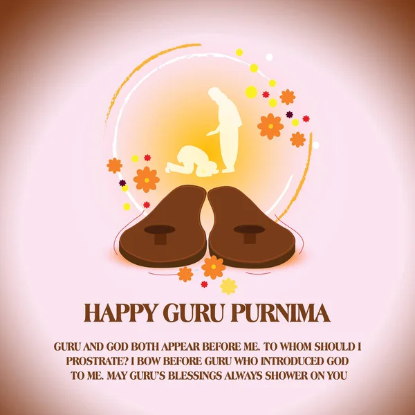 Happy Guru Purnima Gautama Budda Sylwetka Gwiazdy Mandala Tradycyjny Szablon — Zdjęcie stockowe