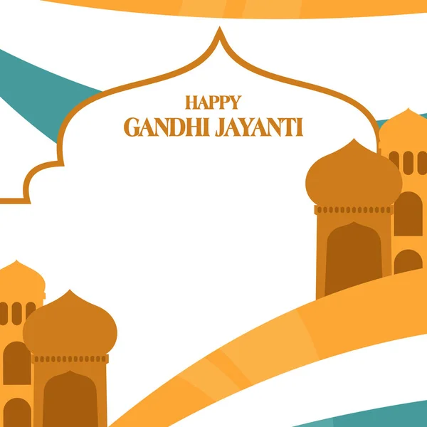 Vier Happy Gandhi Jayanti — Stockfoto