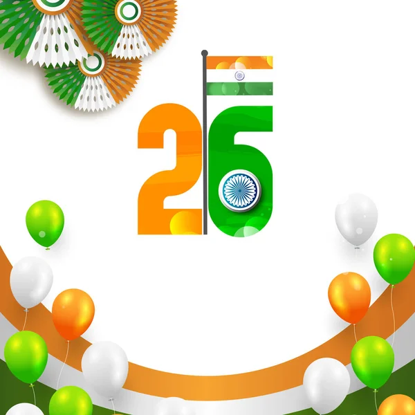 Ilustrație Vectorială Fundalului Tricolor Indian Pentru August Happy Independence Day — Fotografie, imagine de stoc