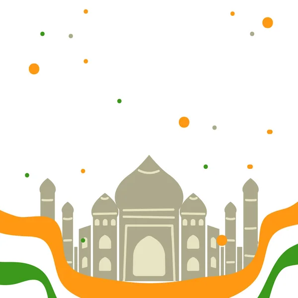 2015 Vector Illustration Indian Tricolor Background August Happy Independence Day — 스톡 사진