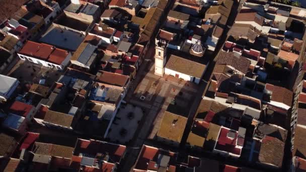 Drone Footage Medieval Village Mascarell Spain High Quality Footage — Αρχείο Βίντεο