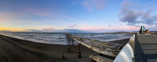 Blick Auf Die Costanera Wanderung Bei Sonnenaufgang Mit Atemberaubenden Himmelsfarben — Stockfoto
