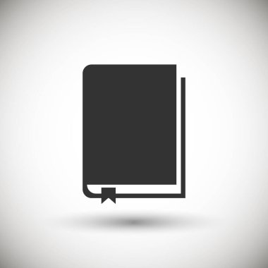 Arkaplanda kitap ayracı simgesi izole edildi. Vektör çizimi. Eps 10.